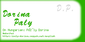 dorina paly business card